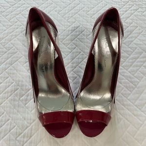 Nicole Miller New York - Plum/Clear Heels - Size 8